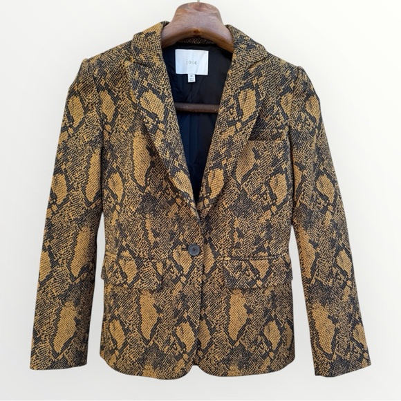 Joie Anilah Blazer in Python Print - Picture 1 of 7